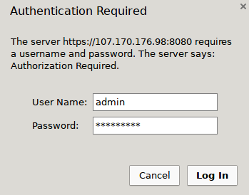 Syncthing username and password