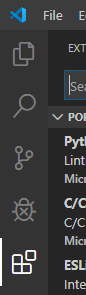 Extensions Marketplace Icon Location