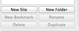 FileZilla New Site