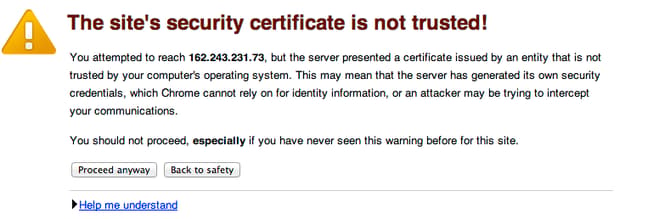 DigitalOcean SSL not trusted