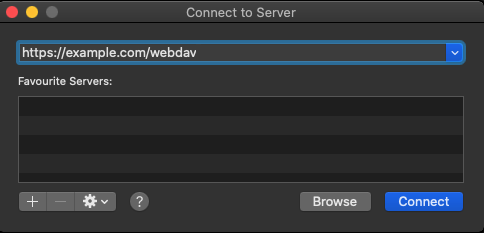 Image showing the URL entry dialog box