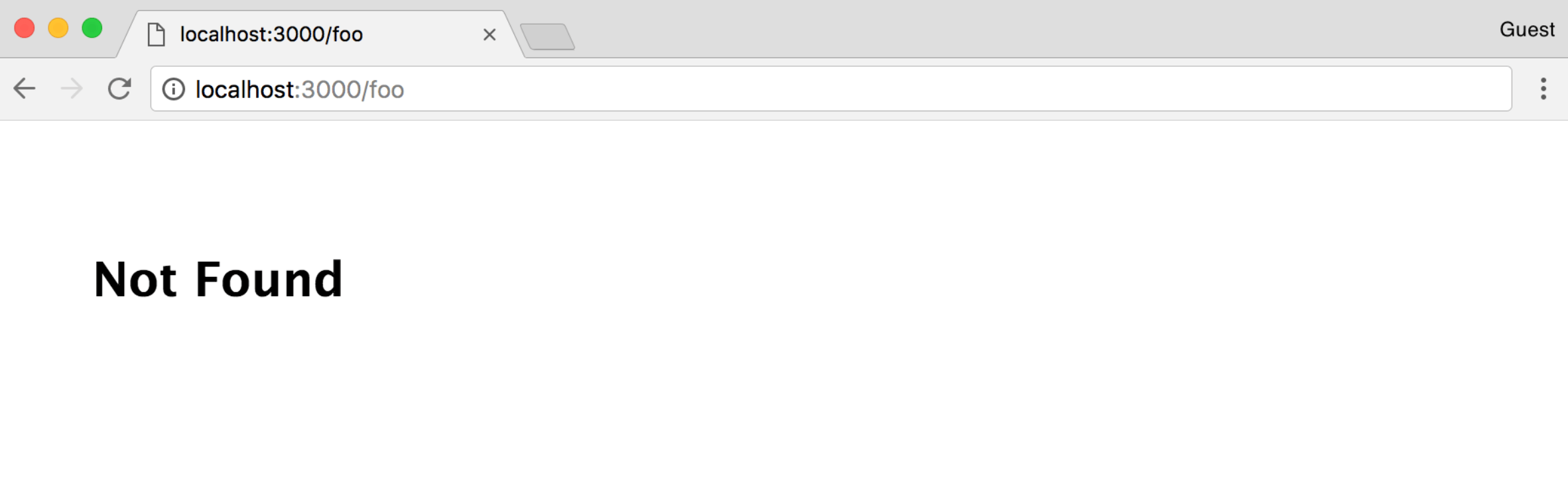 Browser error message