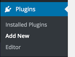 WordPress Plugins Menu