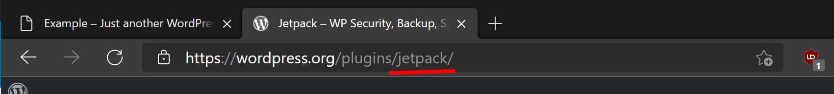 Plugin name in URL