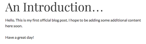 WordPress edited post