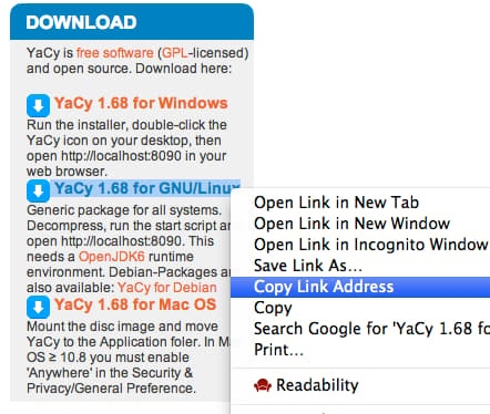 YaCy download link