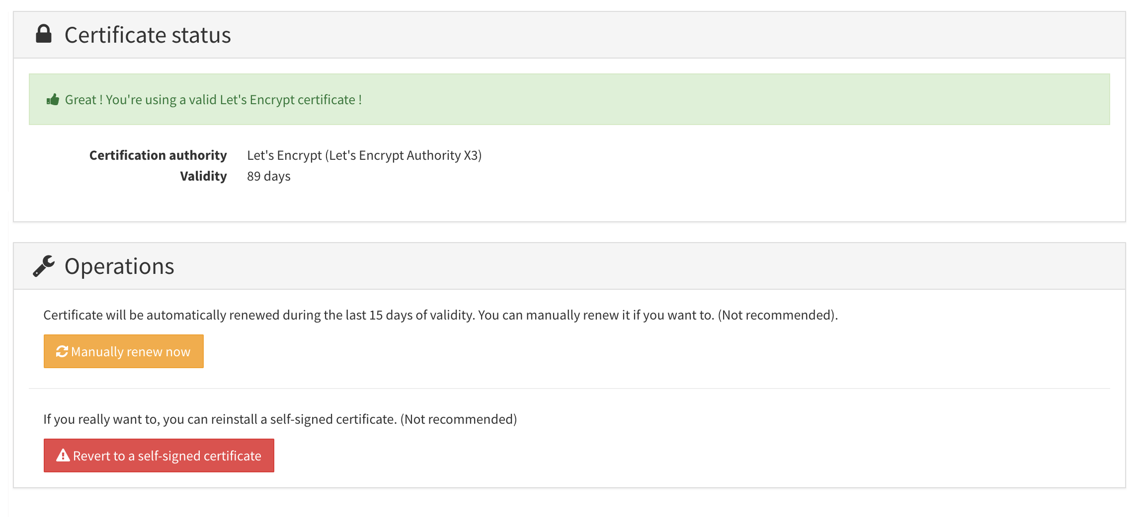 Manage SSL Certificates