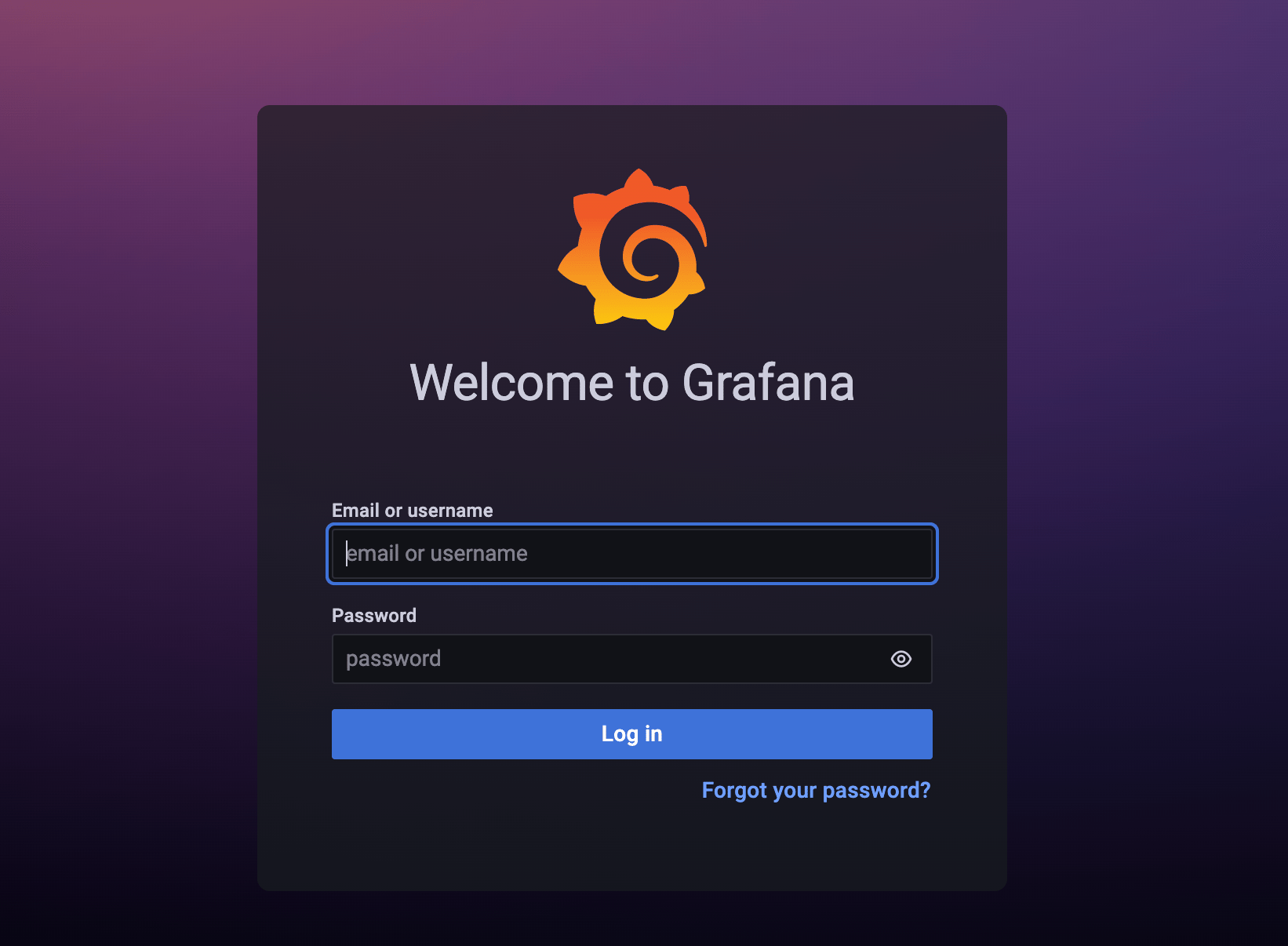 Grafana Login