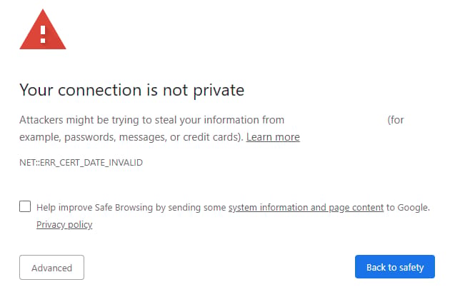 Nginx expired certificate