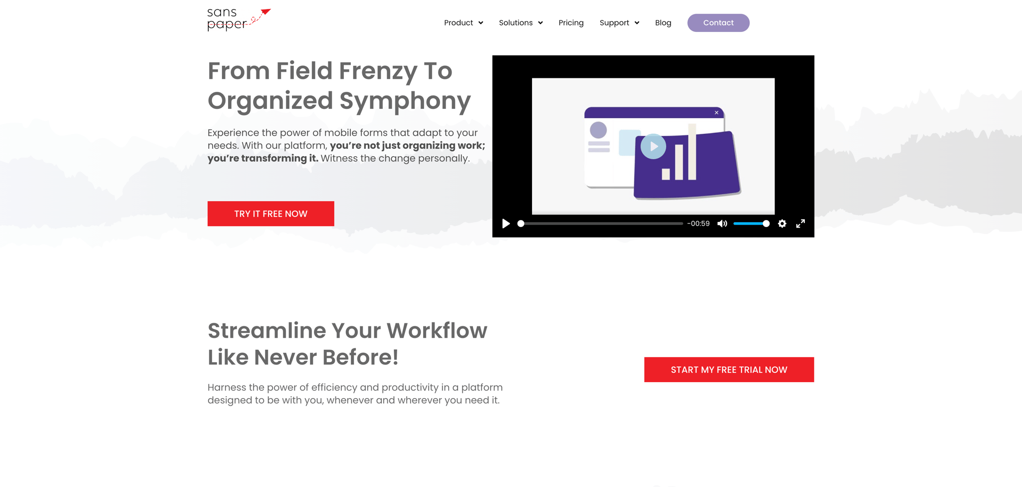 Sans Paper Website