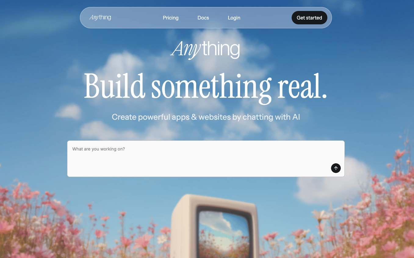 Anything homepage