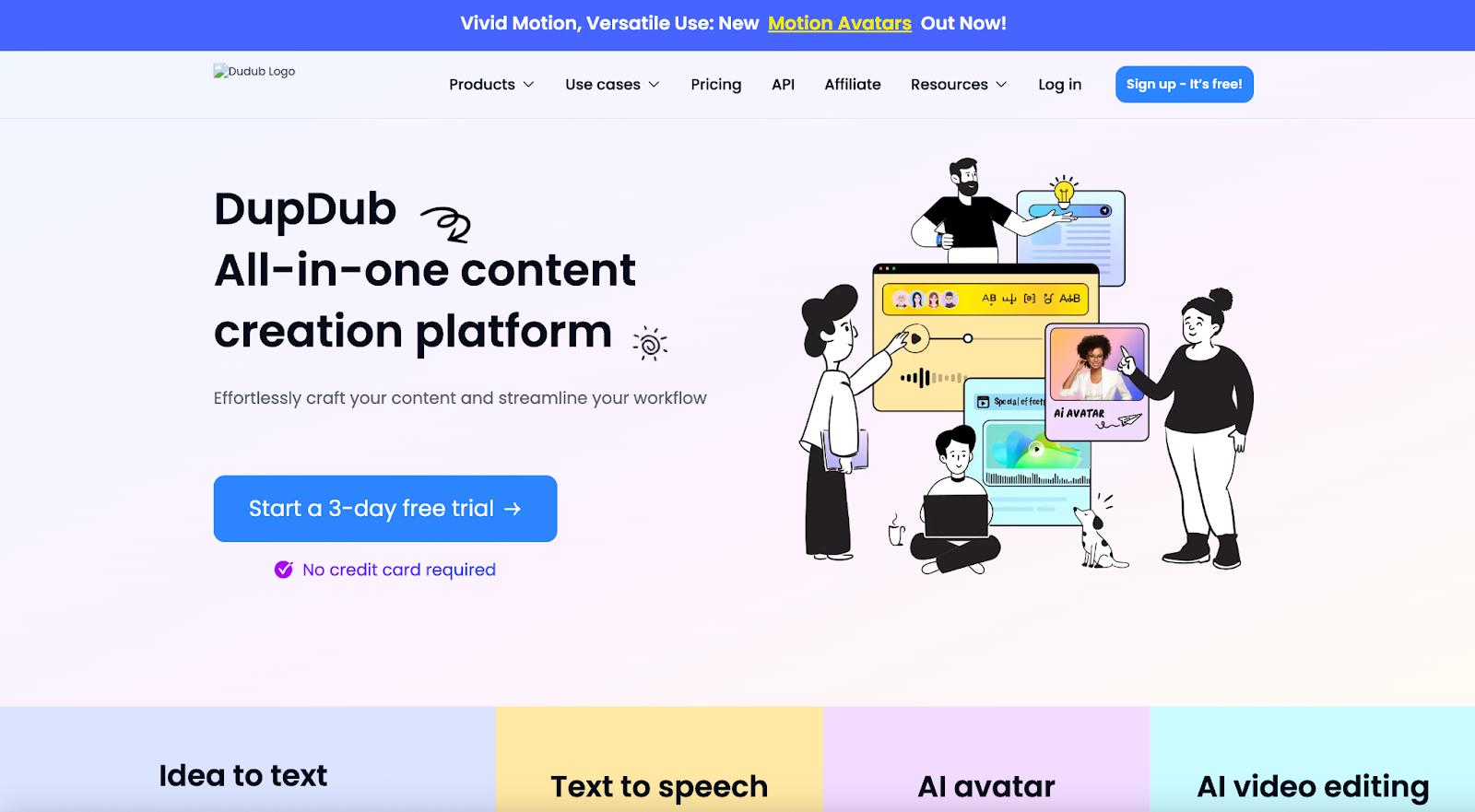 DupDub website