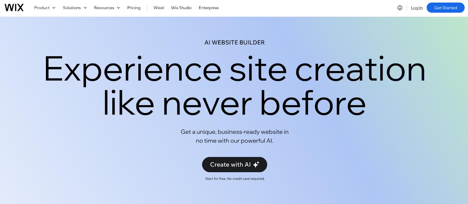 Wix website
