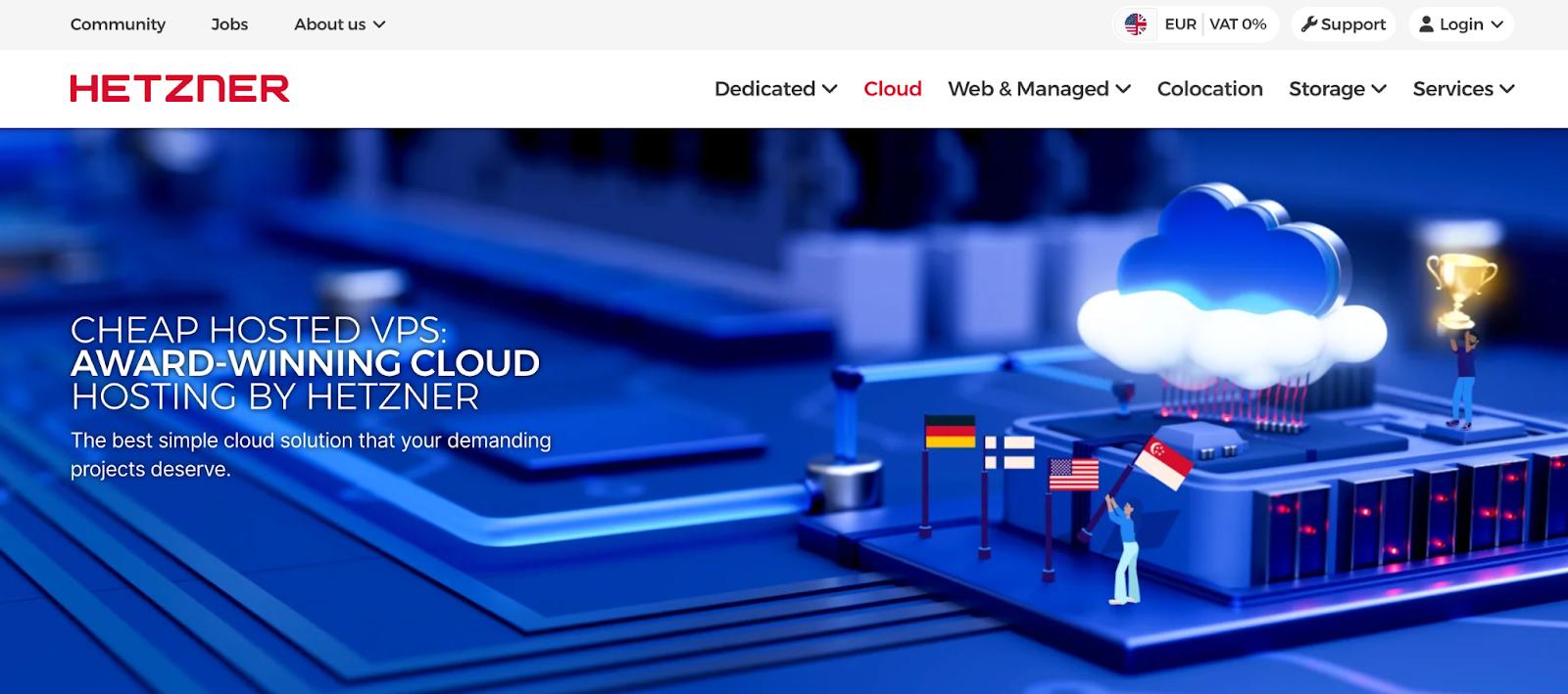 Hetzner homepage
