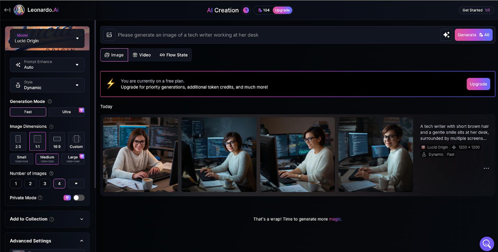 Leonardo.ai interface
