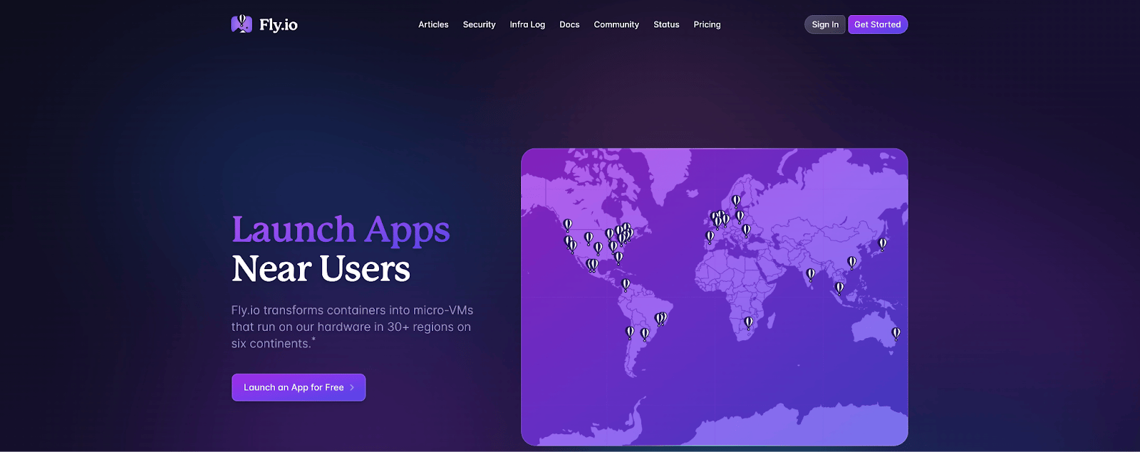 Fly.io Homepage