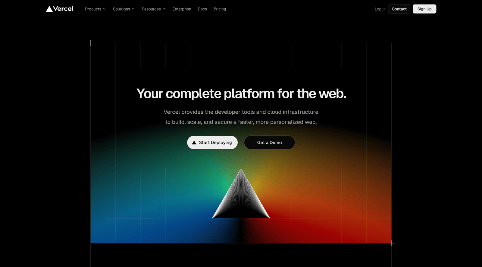 Vercel Homepage