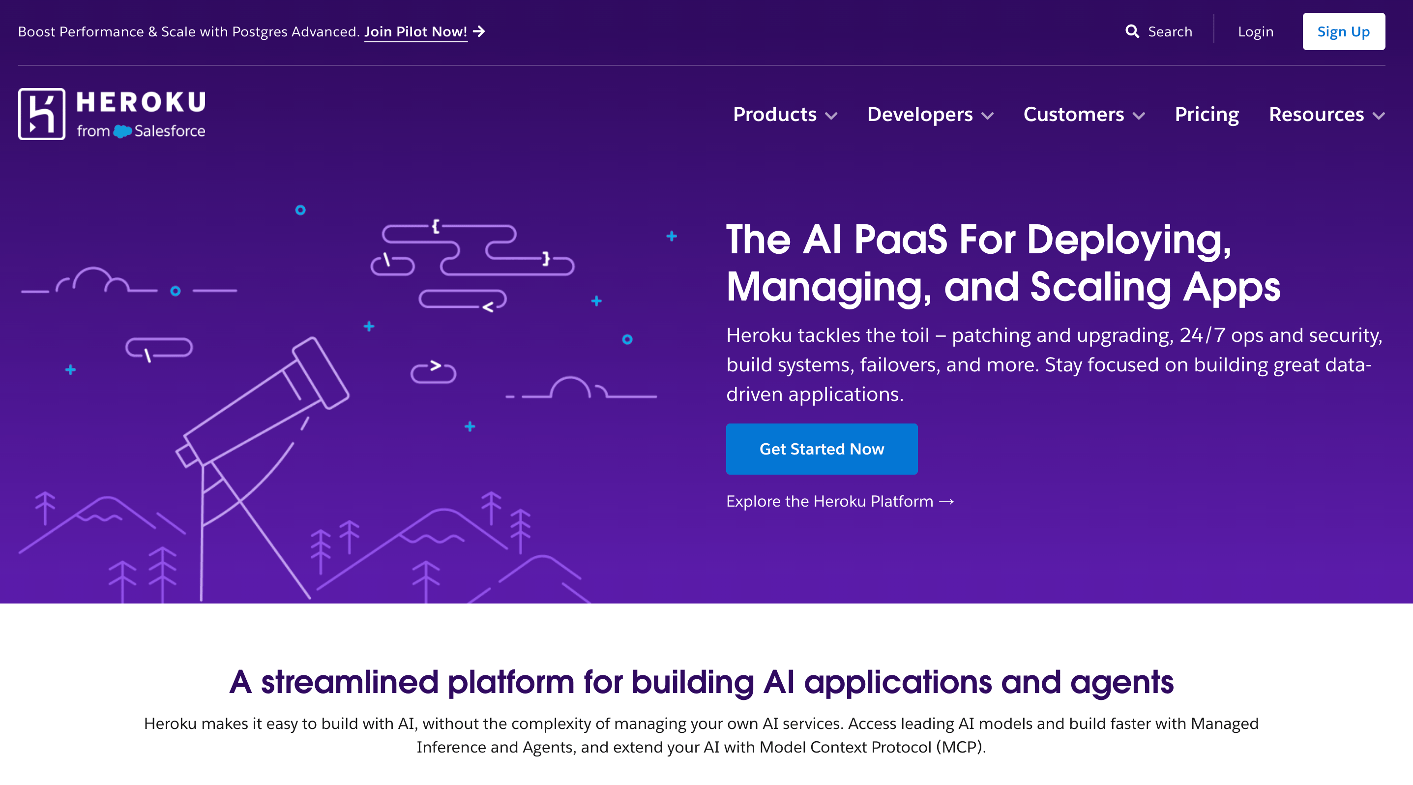 Heroku homepage