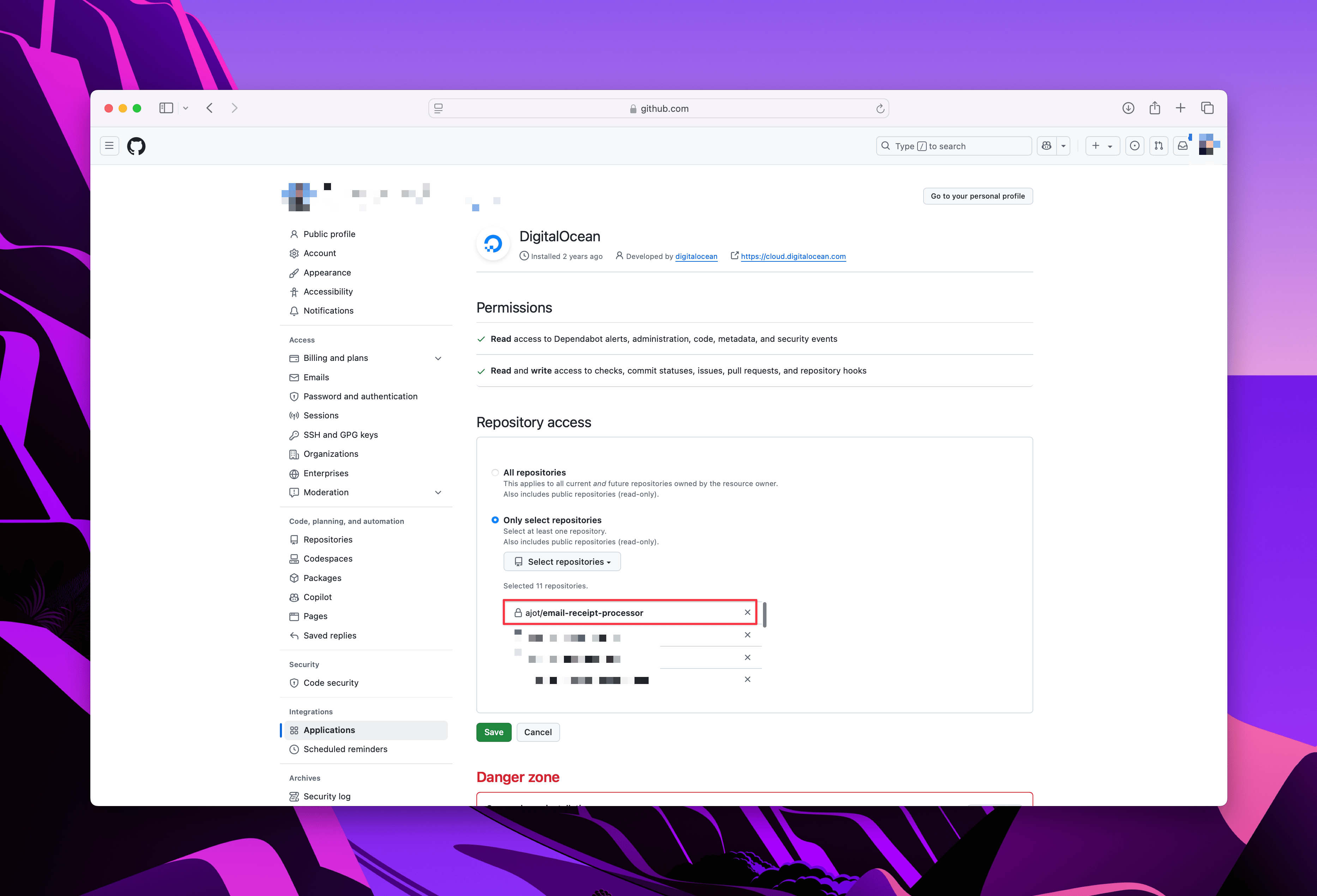 GitHub Repository Permissions