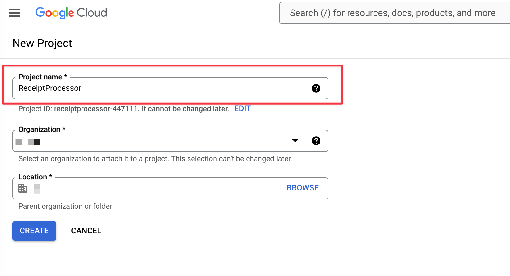 Google Cloud New Project Setup
