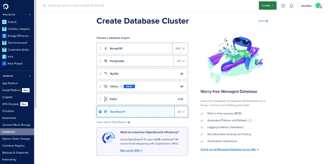 Create a Managed OpenSearch Cluster