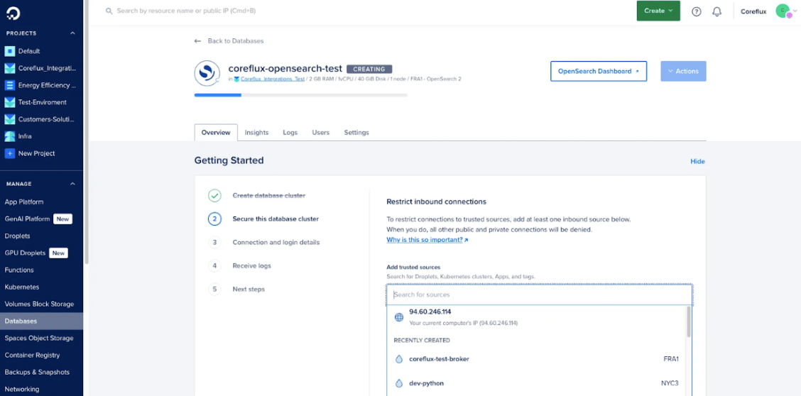 Configure Database Access