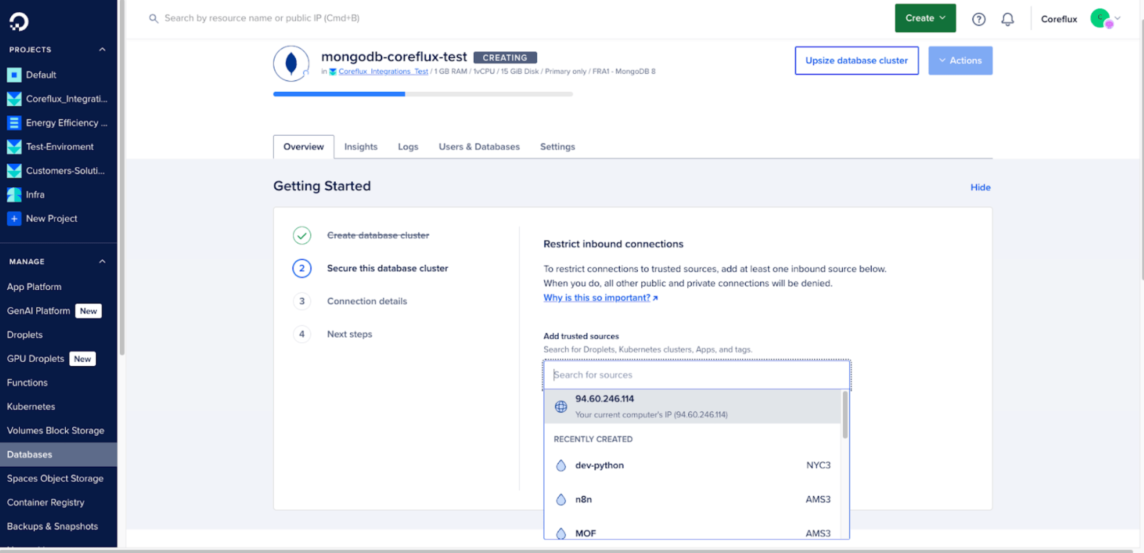 Configuring Database Access for MQTT Broker Integration