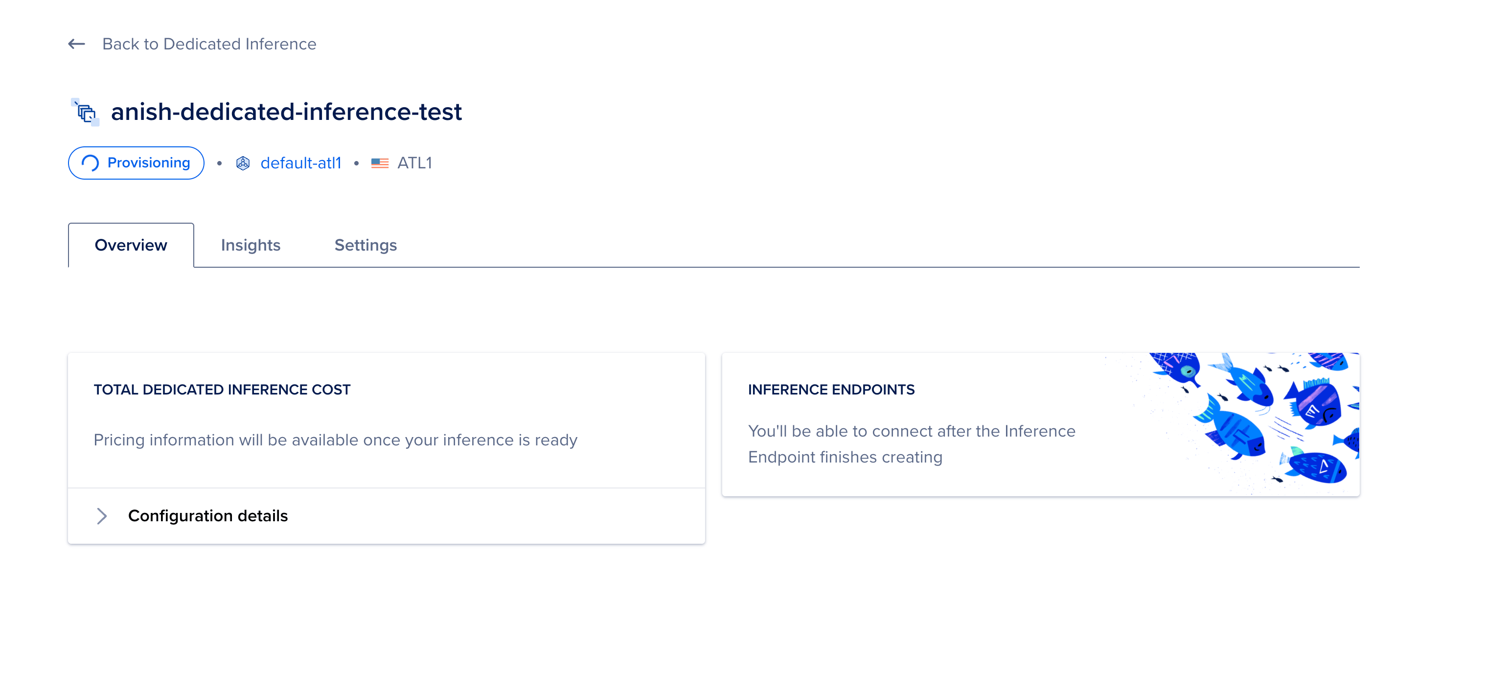 Deploy Dedicated Inference