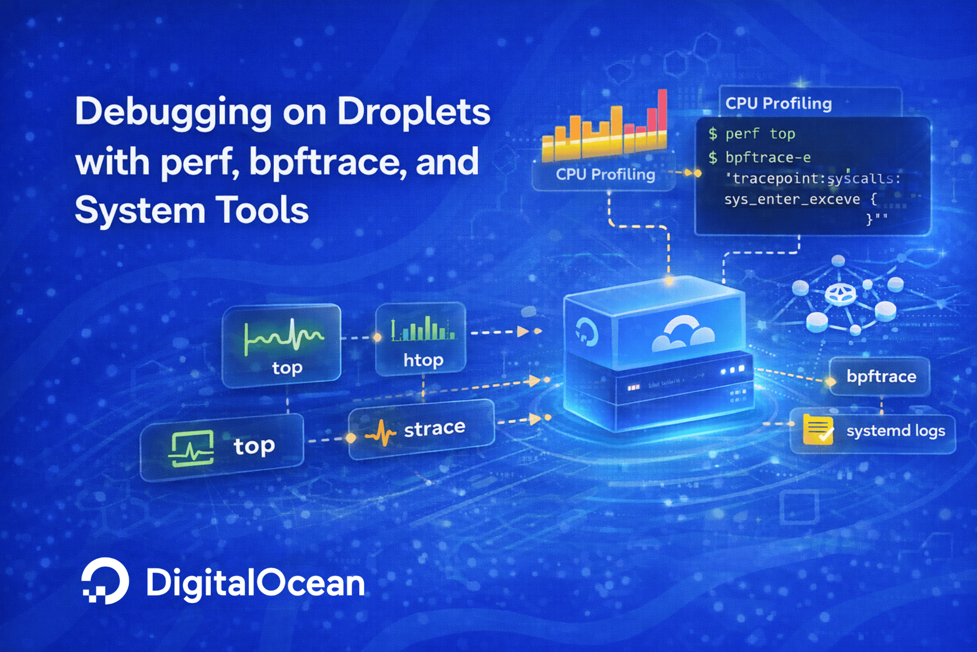 Debugging on Droplets with perf, bpftrace, and System Tools Debugging on Droplets with perf, bpftrace, and System Tools