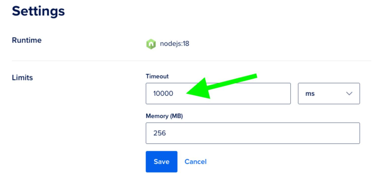 Settings Limits