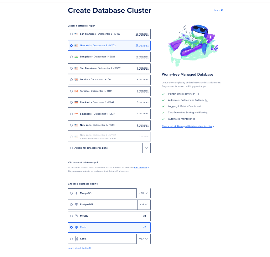 Create Redis DB