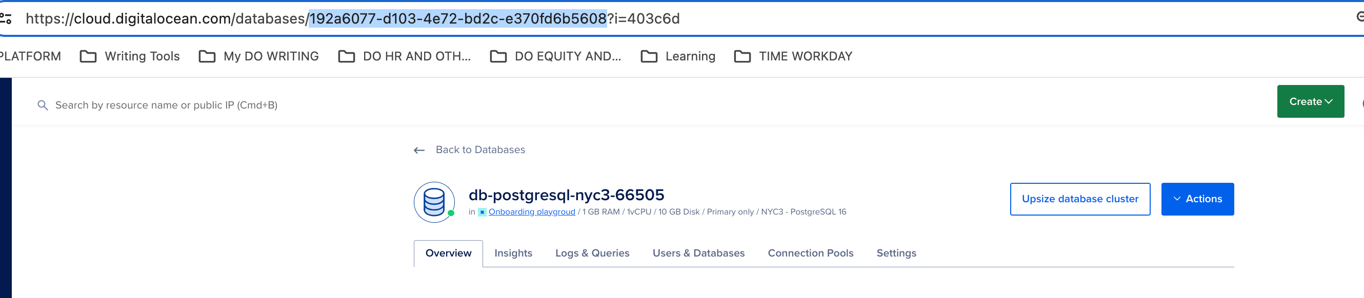 cluster UUID