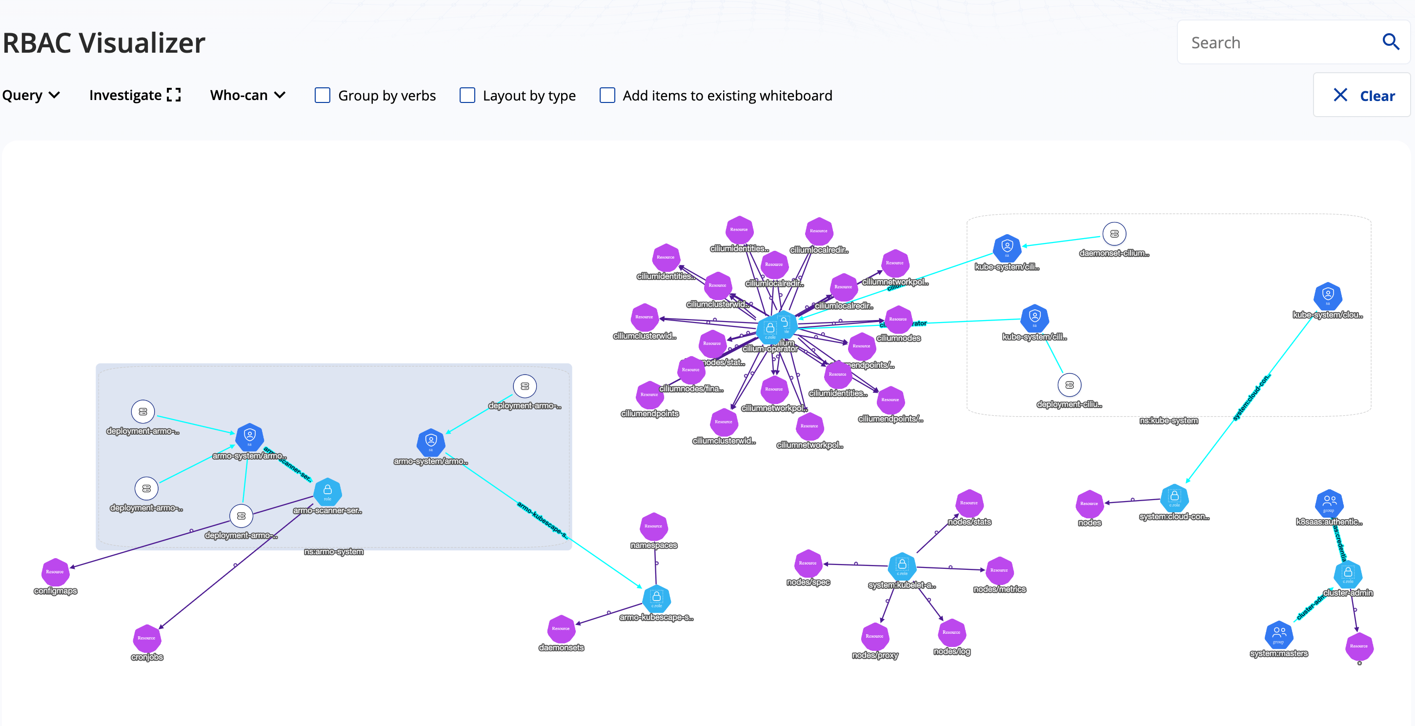 Armo Portal RBAC Visualizer