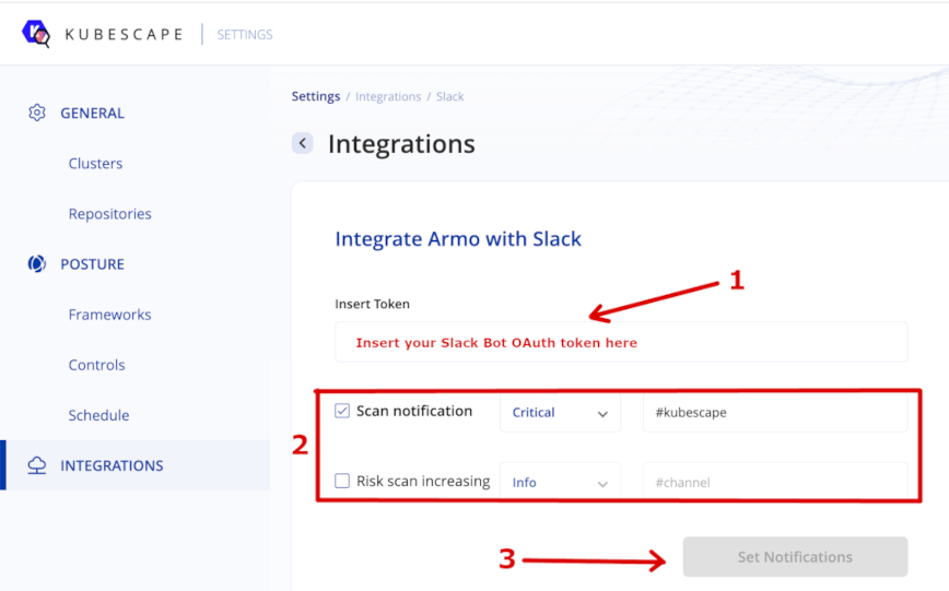 Kubescape Slack Notifications