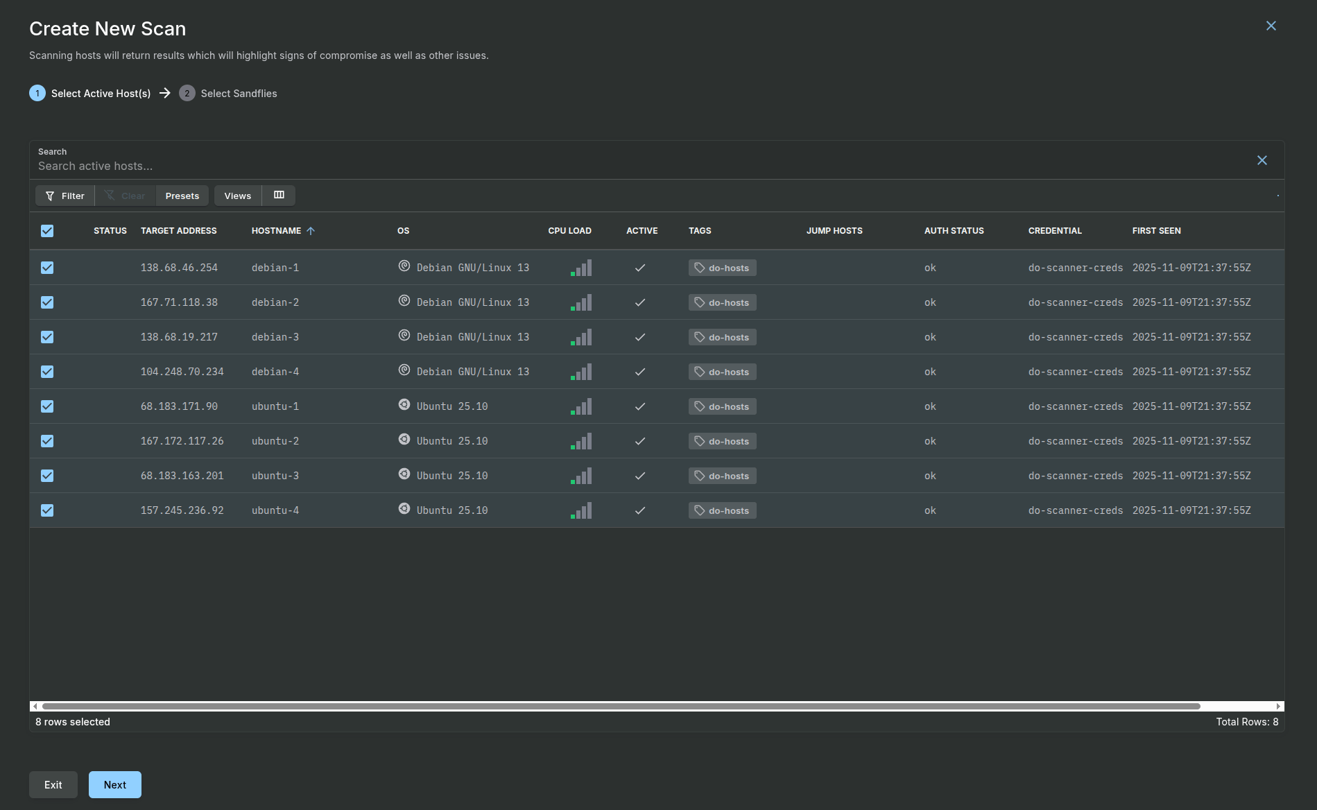 Scan Hosts