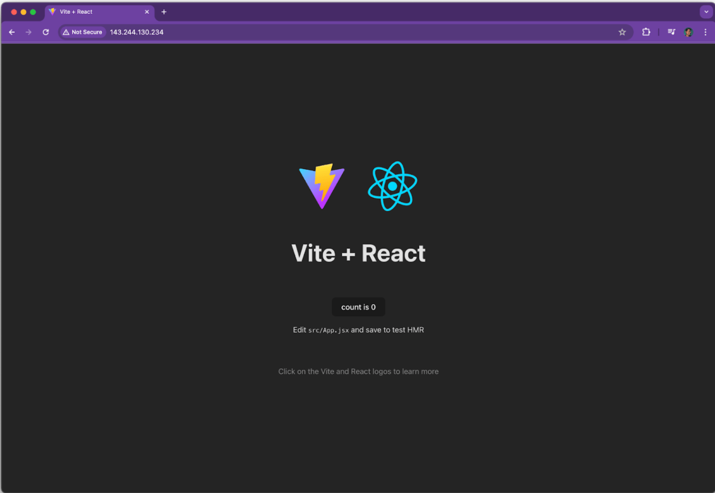 App deployed