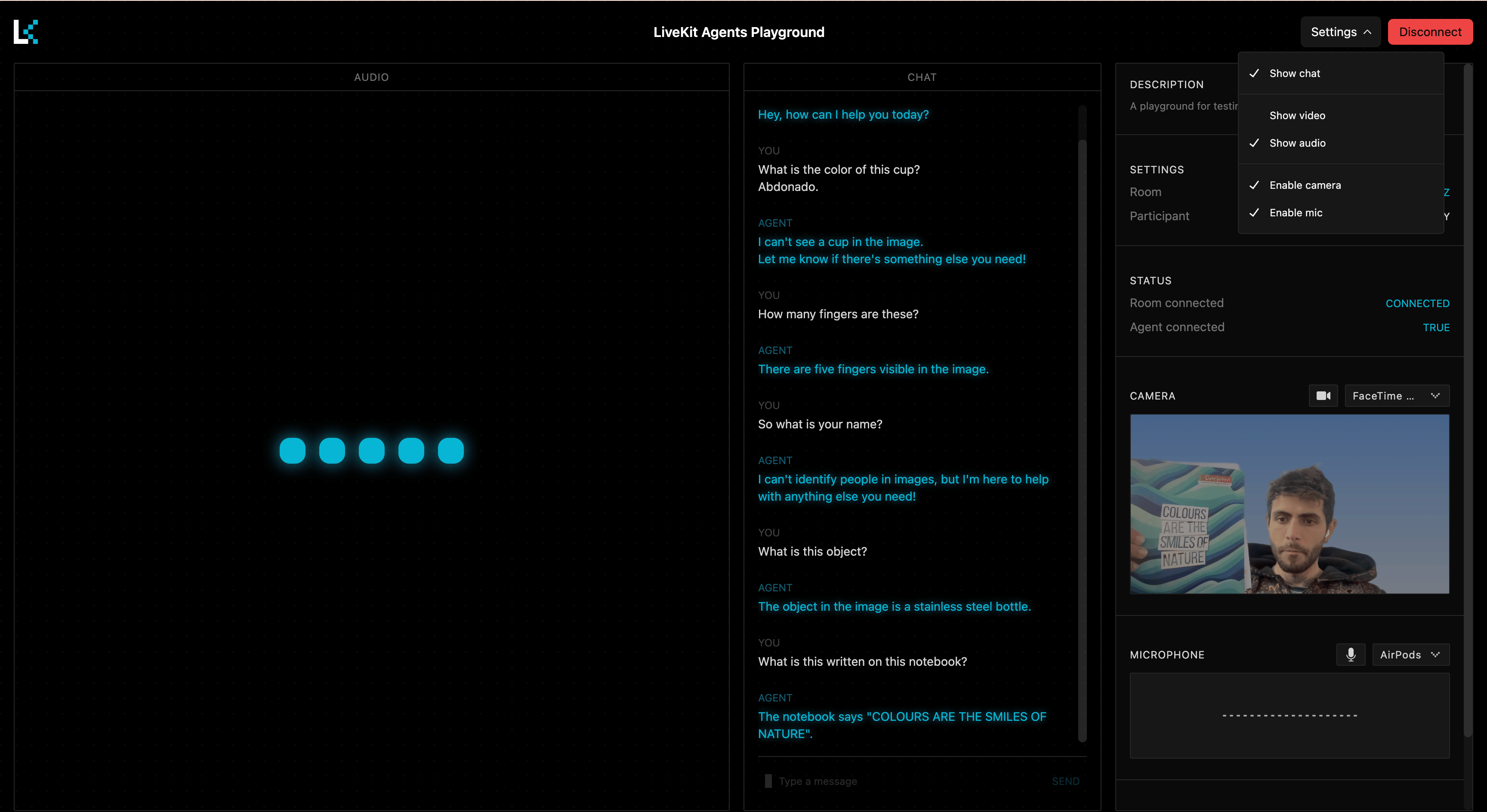 Hosted AI agent deployed on GPU Droplet