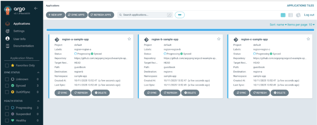 ArgoCD ApplicationSet Apps