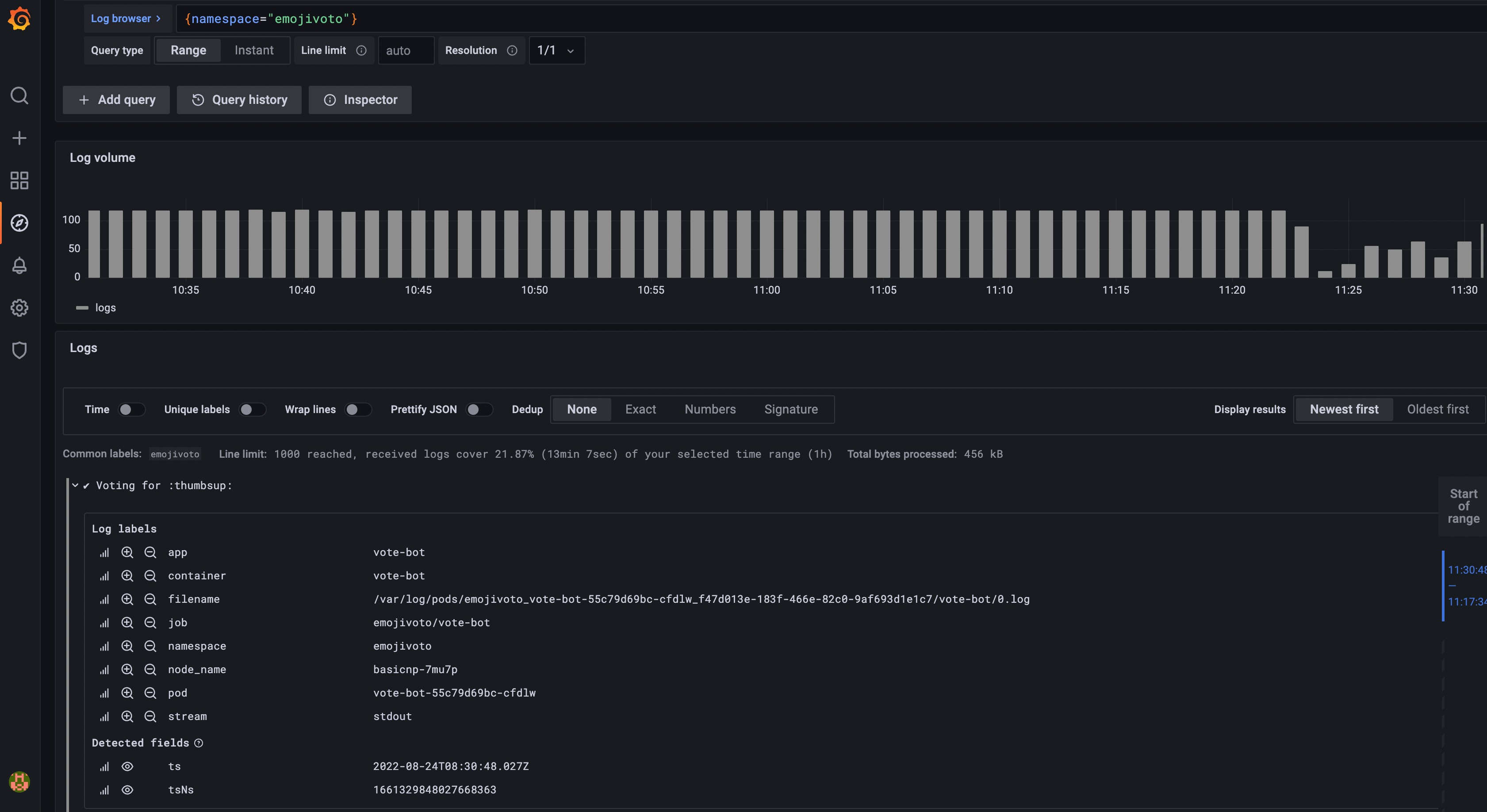 LogQL Labels Example