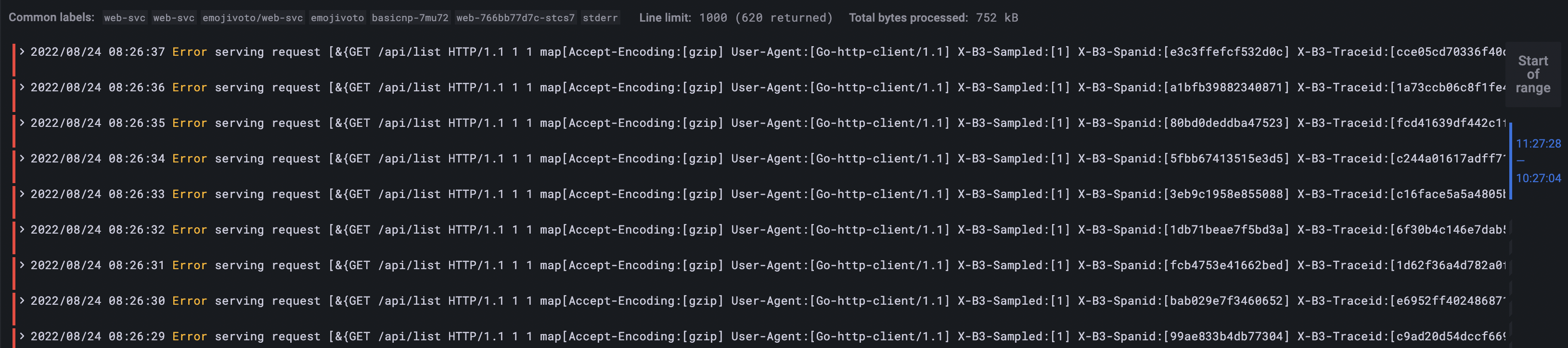 LogQL Query Example