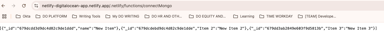 Function endpoint in browser