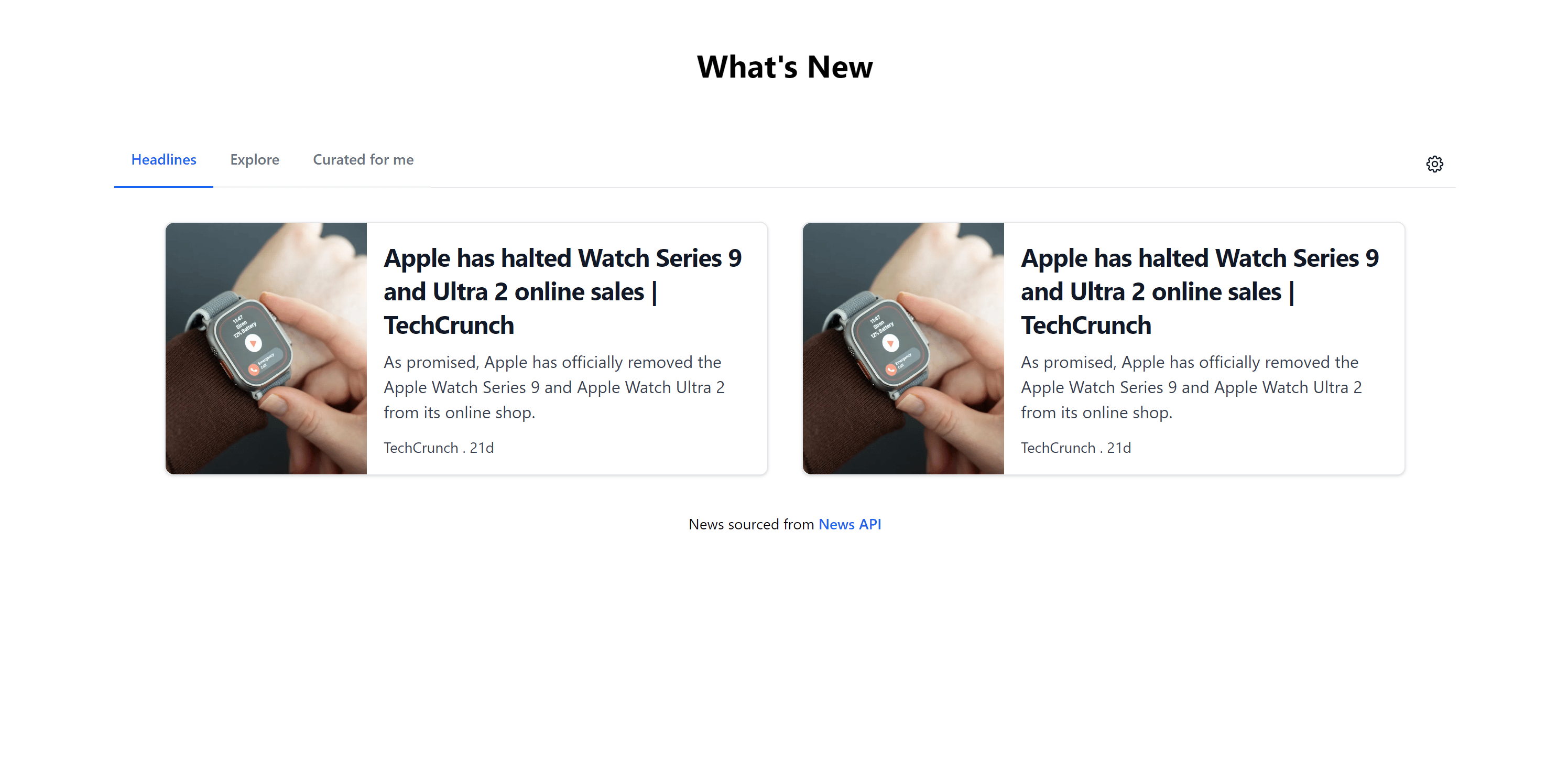 what's new homepage