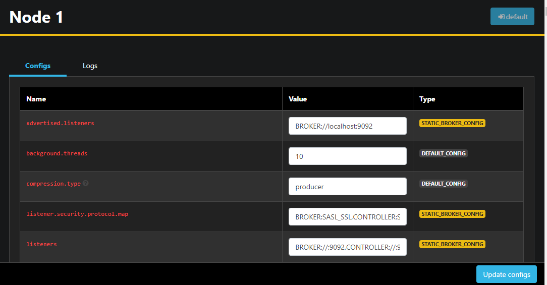 AKHQ - Node Configuration
