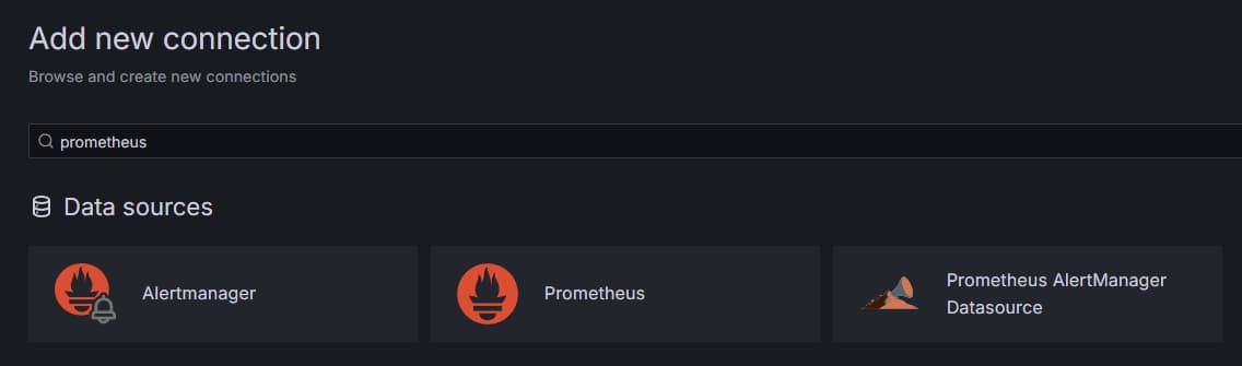 Grafana - Search for Prometheus