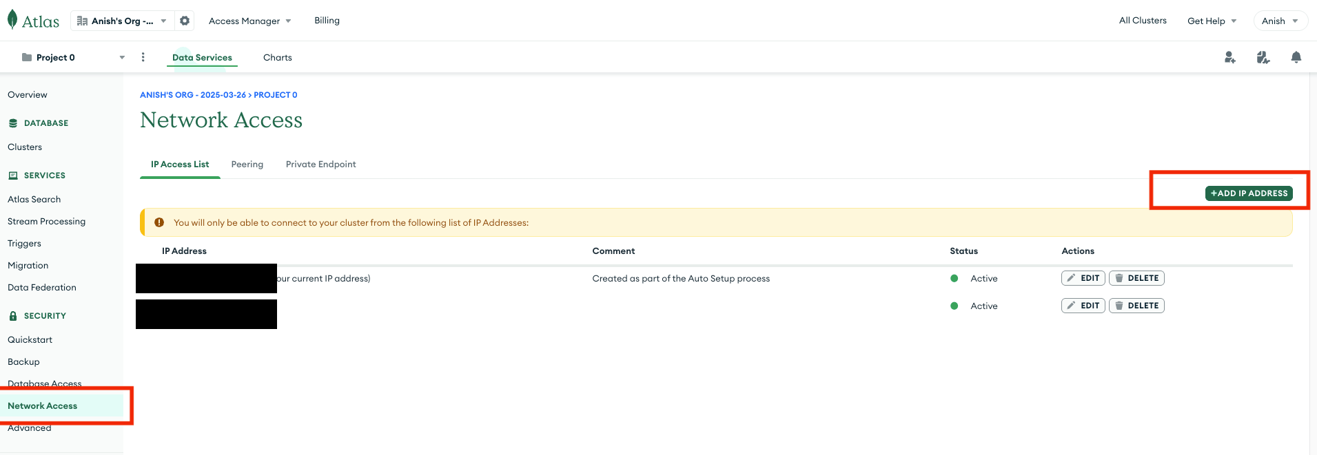 Add IP Address