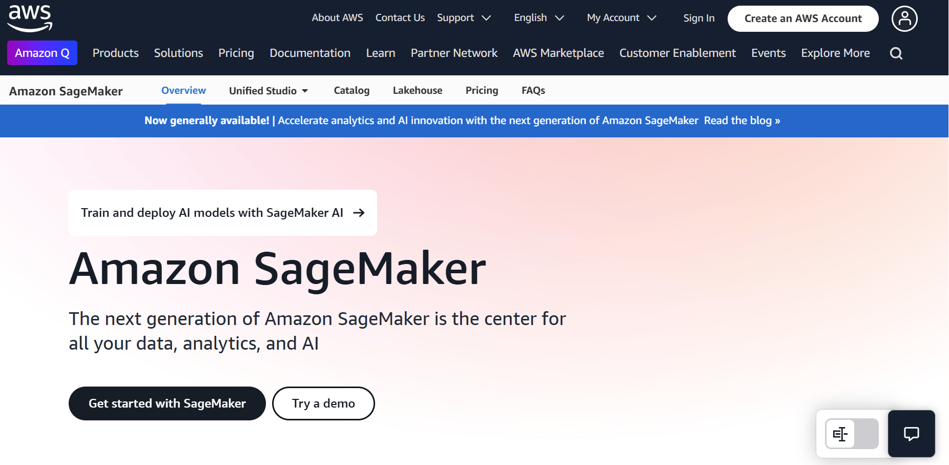 Amazon SageMaker image