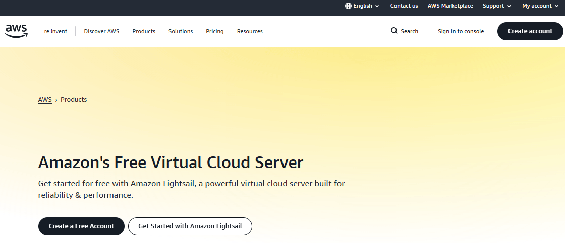 AWS Lightsail image