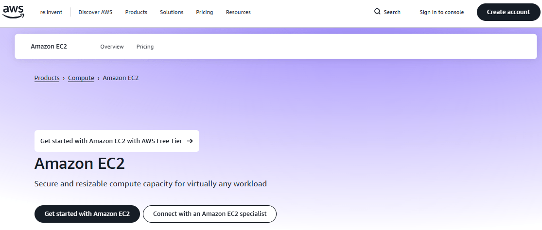AWS Virtual machines image