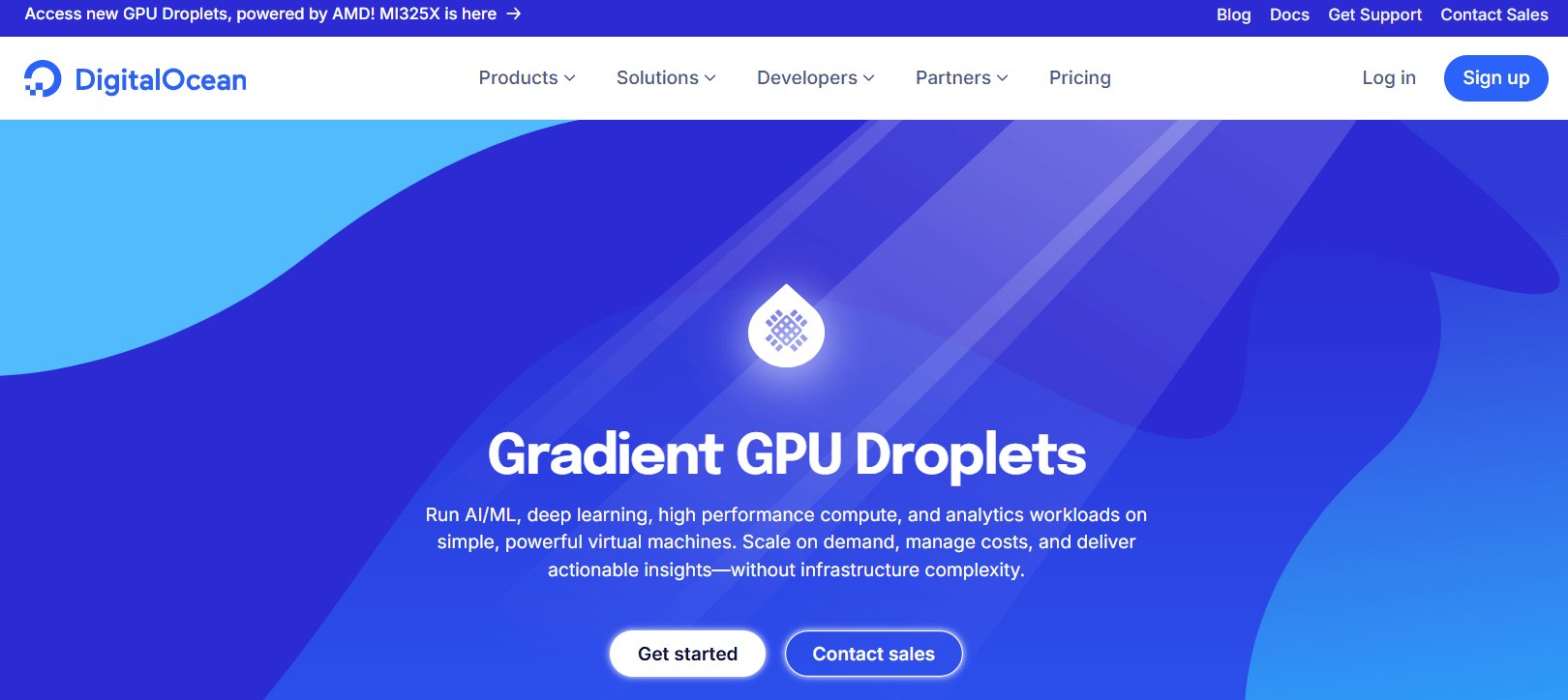 DigitalOcean Gradient™ GPU Droplets image
