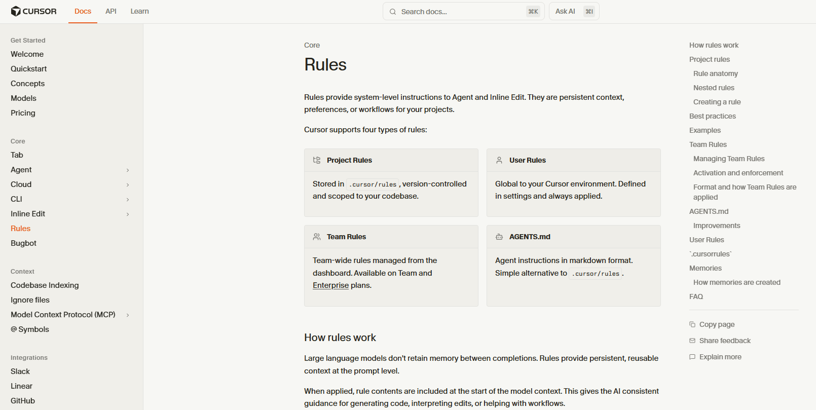 Cursor rules image